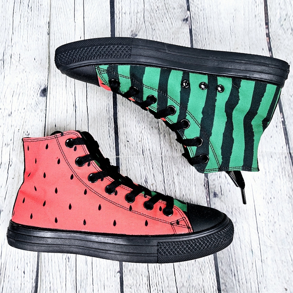 RAAD | Watermelon Love lace-up high-top sneakers